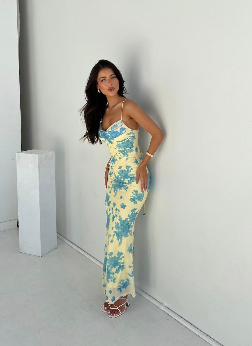 Indie | Sleeveless Floral Maxi Dress